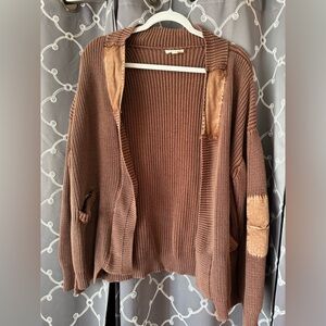 Elegant Brown Women's Cardigan